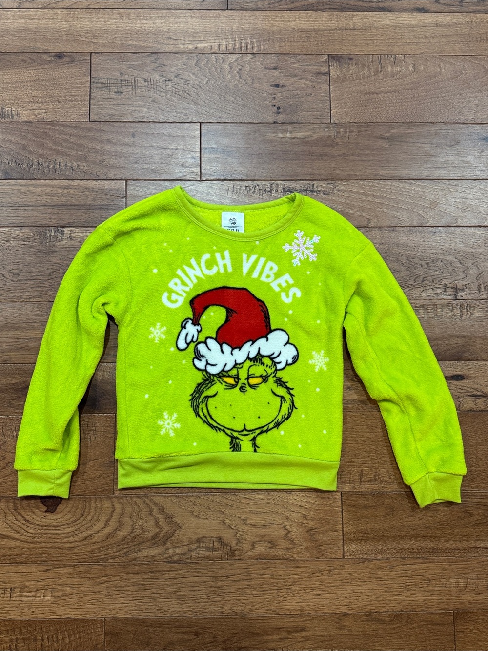 The GRINCH Dr Seuss Girls Pull Over Sweatshirt - Size M (7-8)